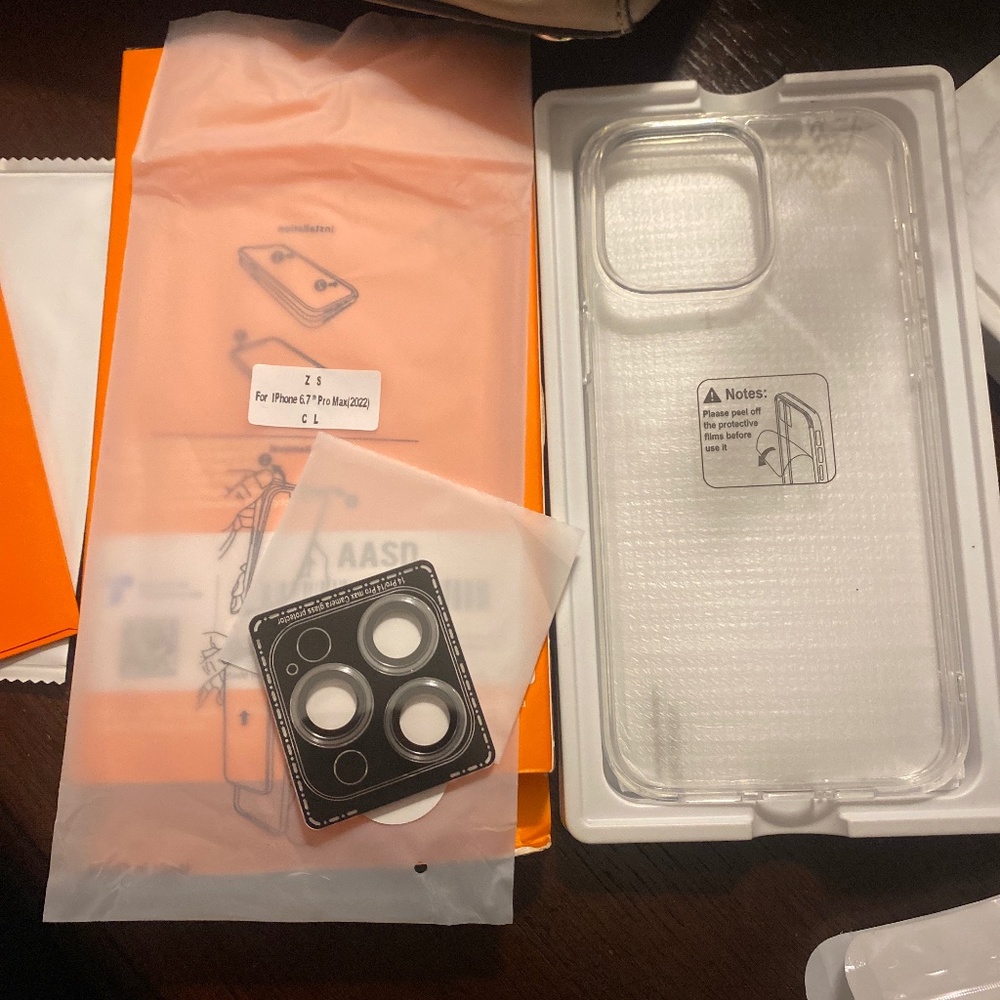 iPhone 14 Pro Max & Plus  Clear Case Cover 5 in 1 Protection W/3Pk Glass New